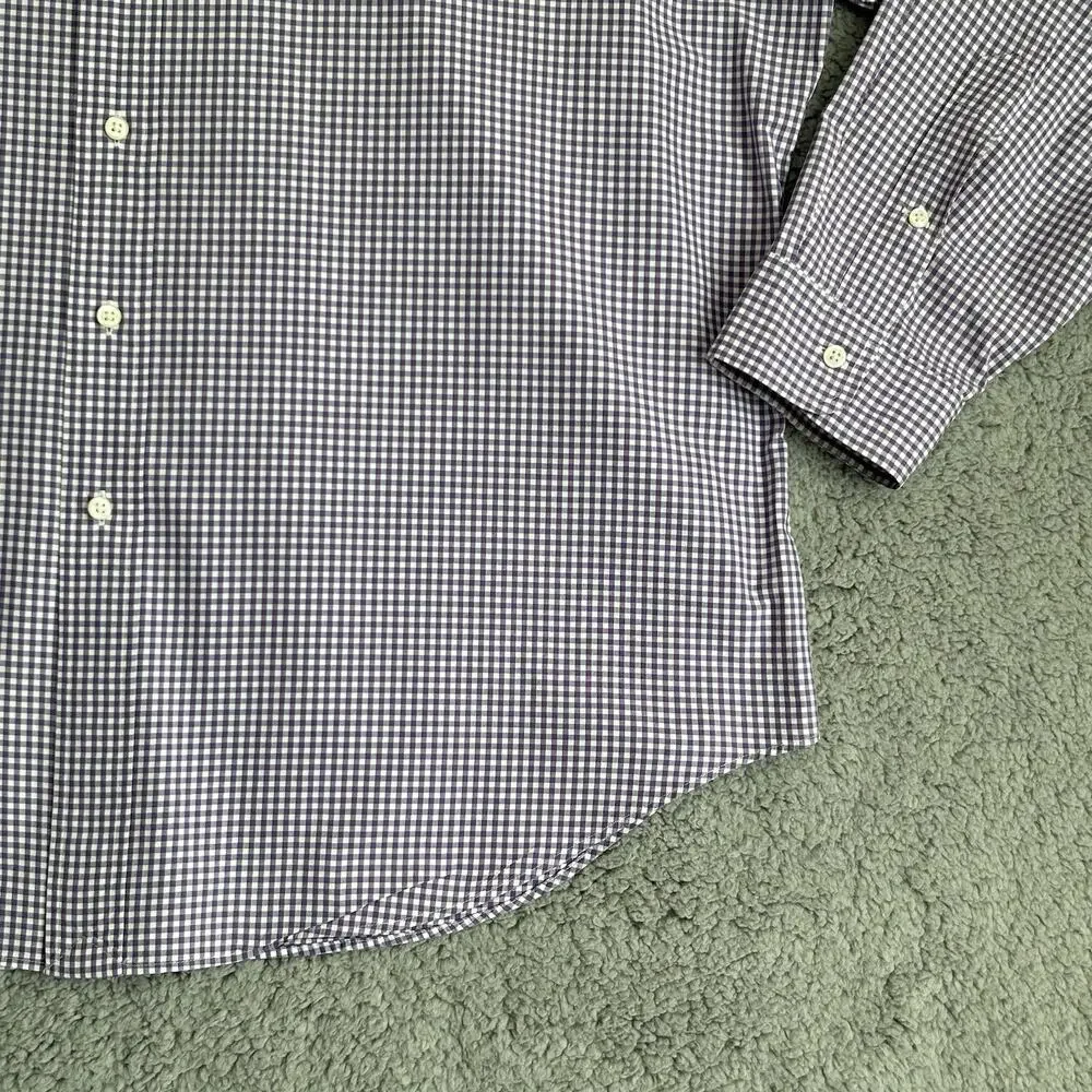 Ralph Lauren Polo Men's XXL Classic Fit Button Down Long Sleeve Purple And White - Picture 6 of 13